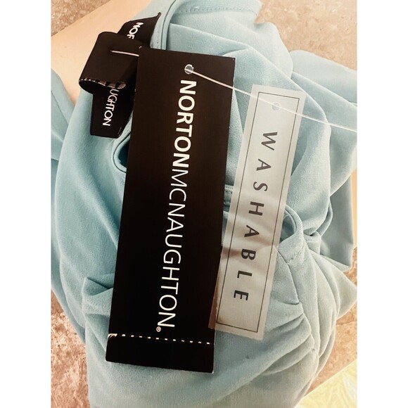 Norton McNaughton Womens Peacock Blue Long Sleeves Blouse Top Size XL - Picture 10 of 10